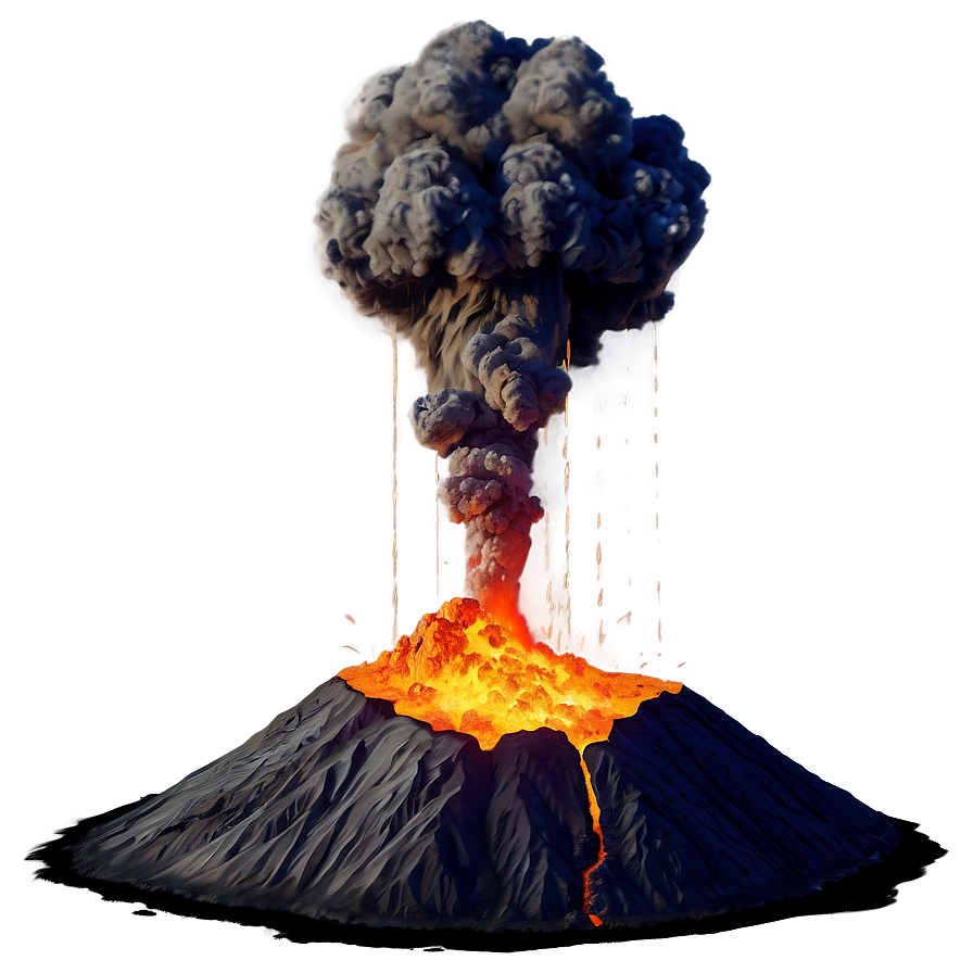 Exploding Volcano Png Anf