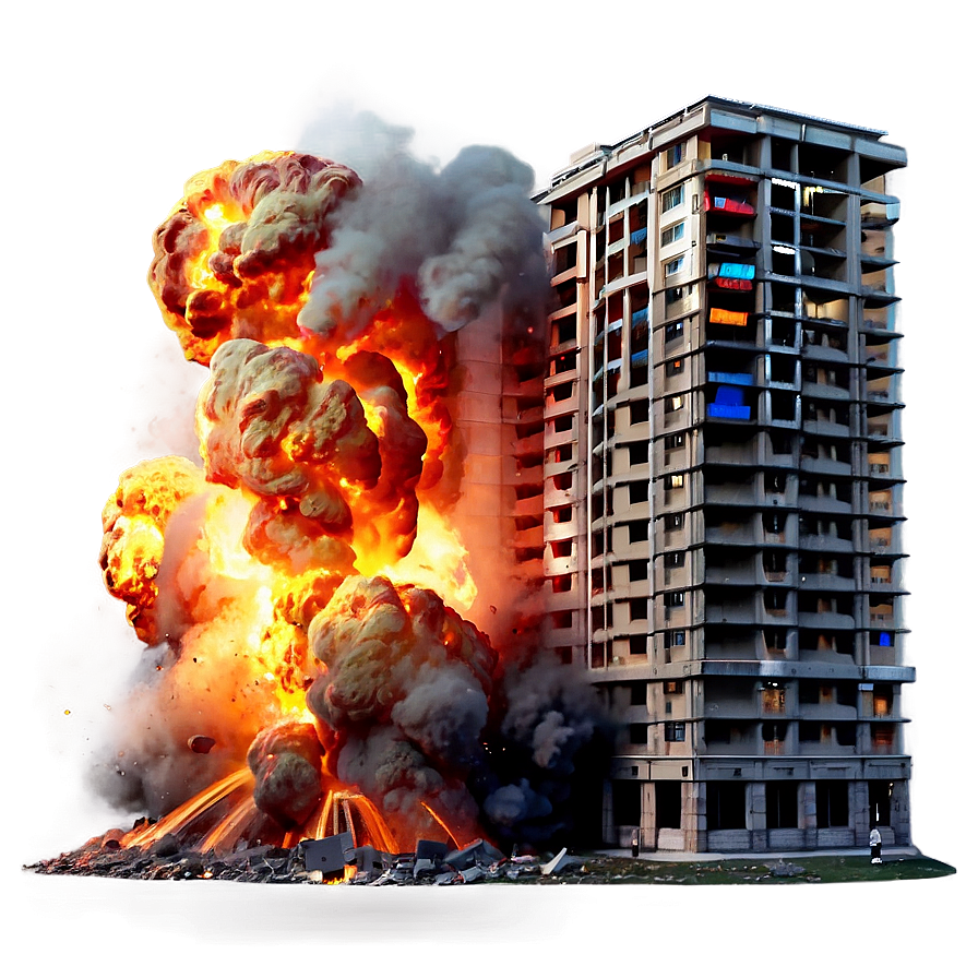 Explosive Damage Building Png 19