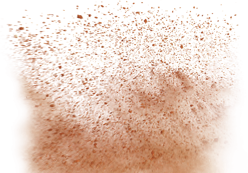 Explosive Mud Splatter