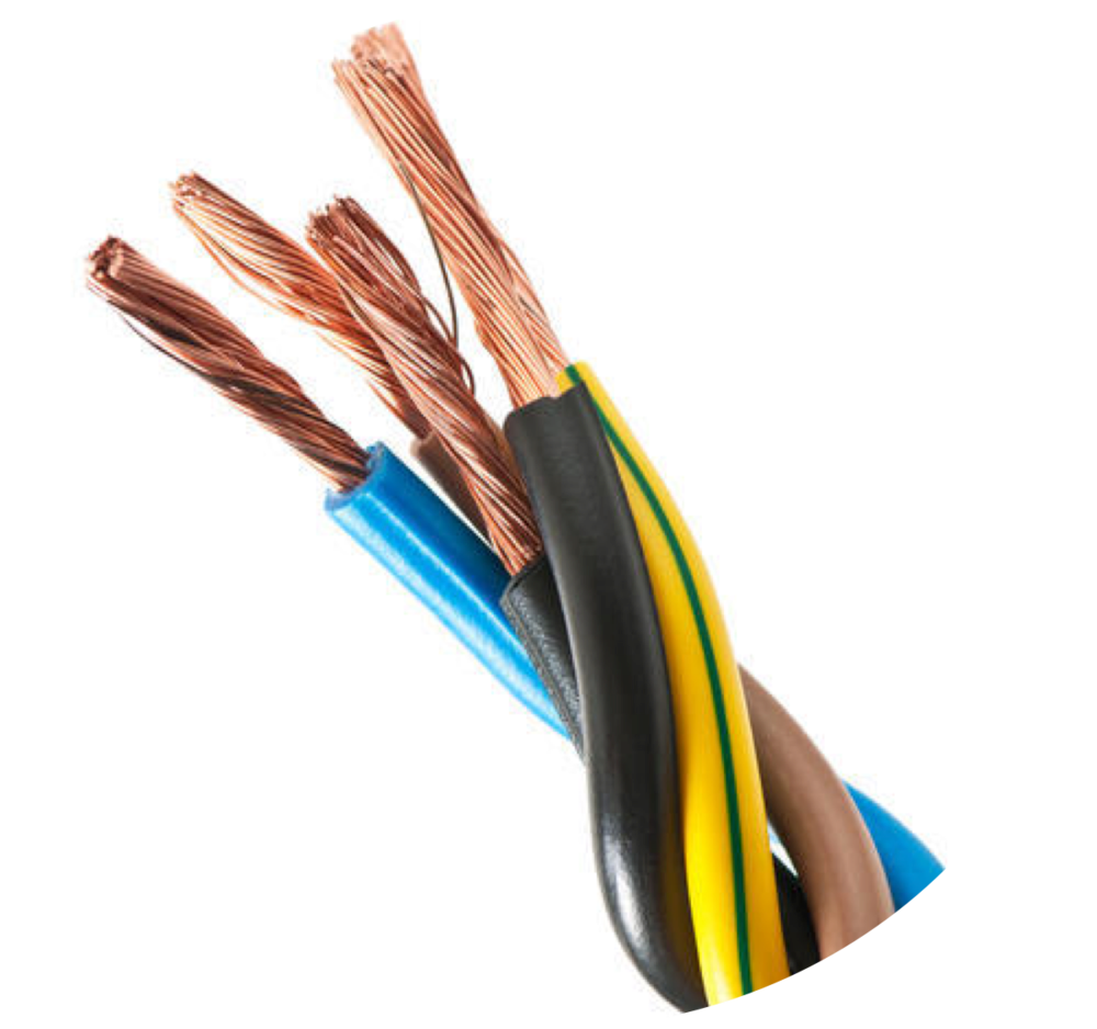 Exposed Copper Electrical Wires