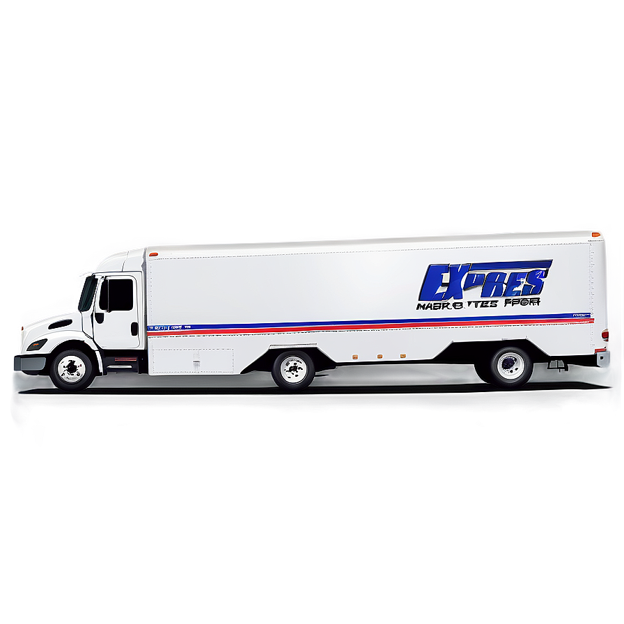 Express Mail Truck Silhouette Png Qlu62