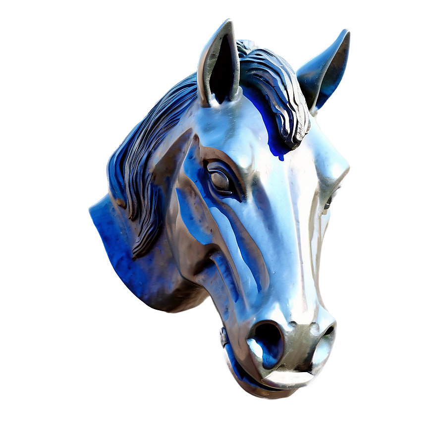 Expressive Horse Head Sculpture Png 73