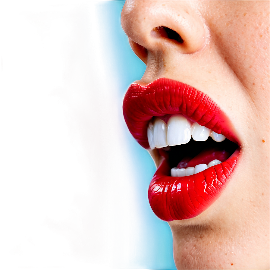 Expressive Mouth Biting Lip Png 06272024