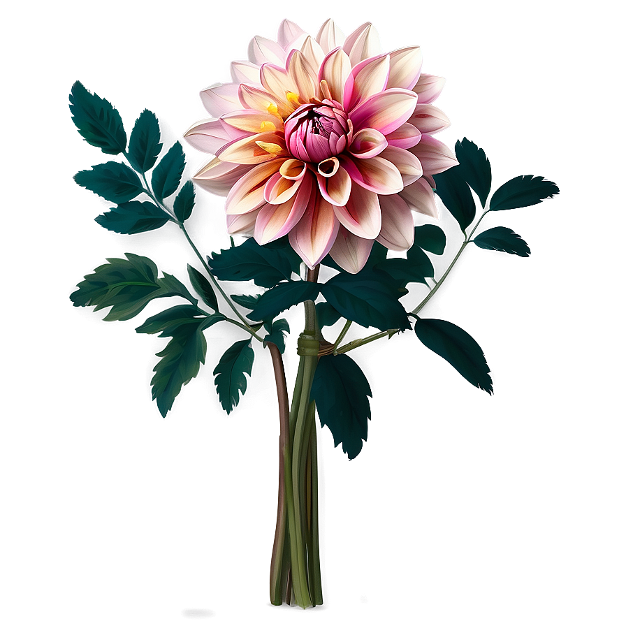 Exquisite Dahlia Bouquet Png Pjy33