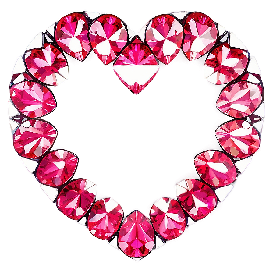 Exquisite Pink Diamond Heart Picture Png 06282024