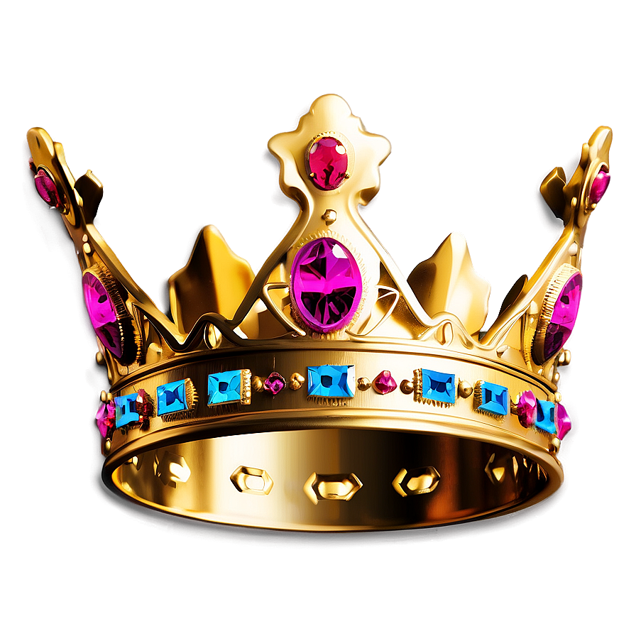 Extravagant Golden Crown Png 48