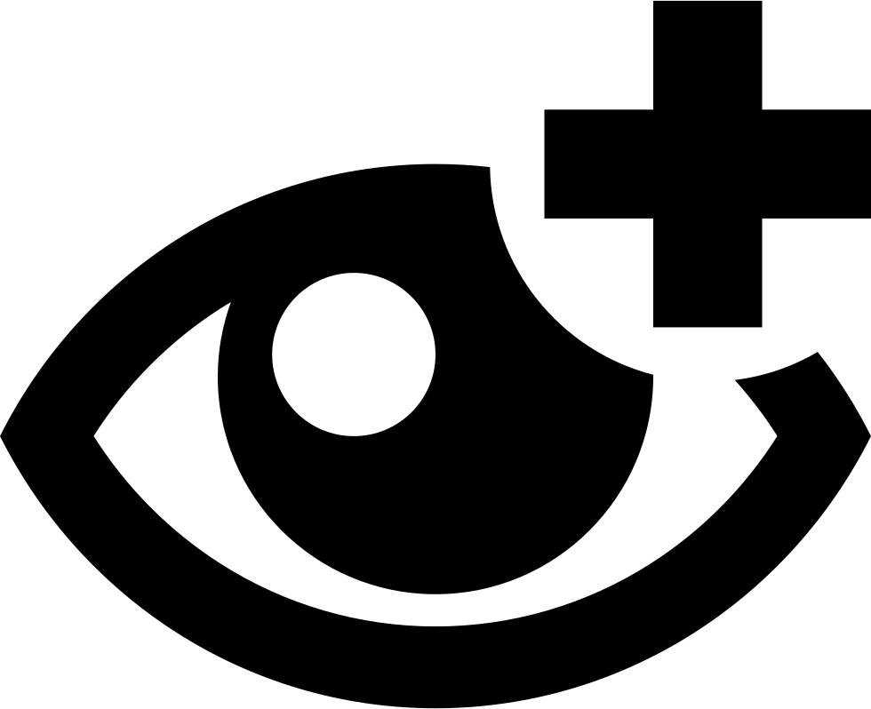 Eye Plus Icon Graphic