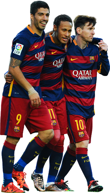 F C Barcelona Trio Celebration