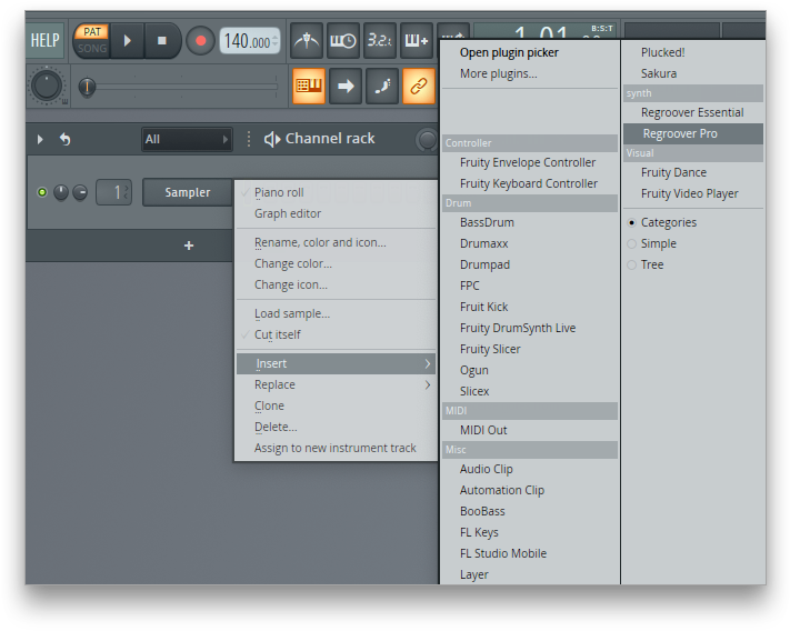 F L Studio Digital Audio Workstation Interface