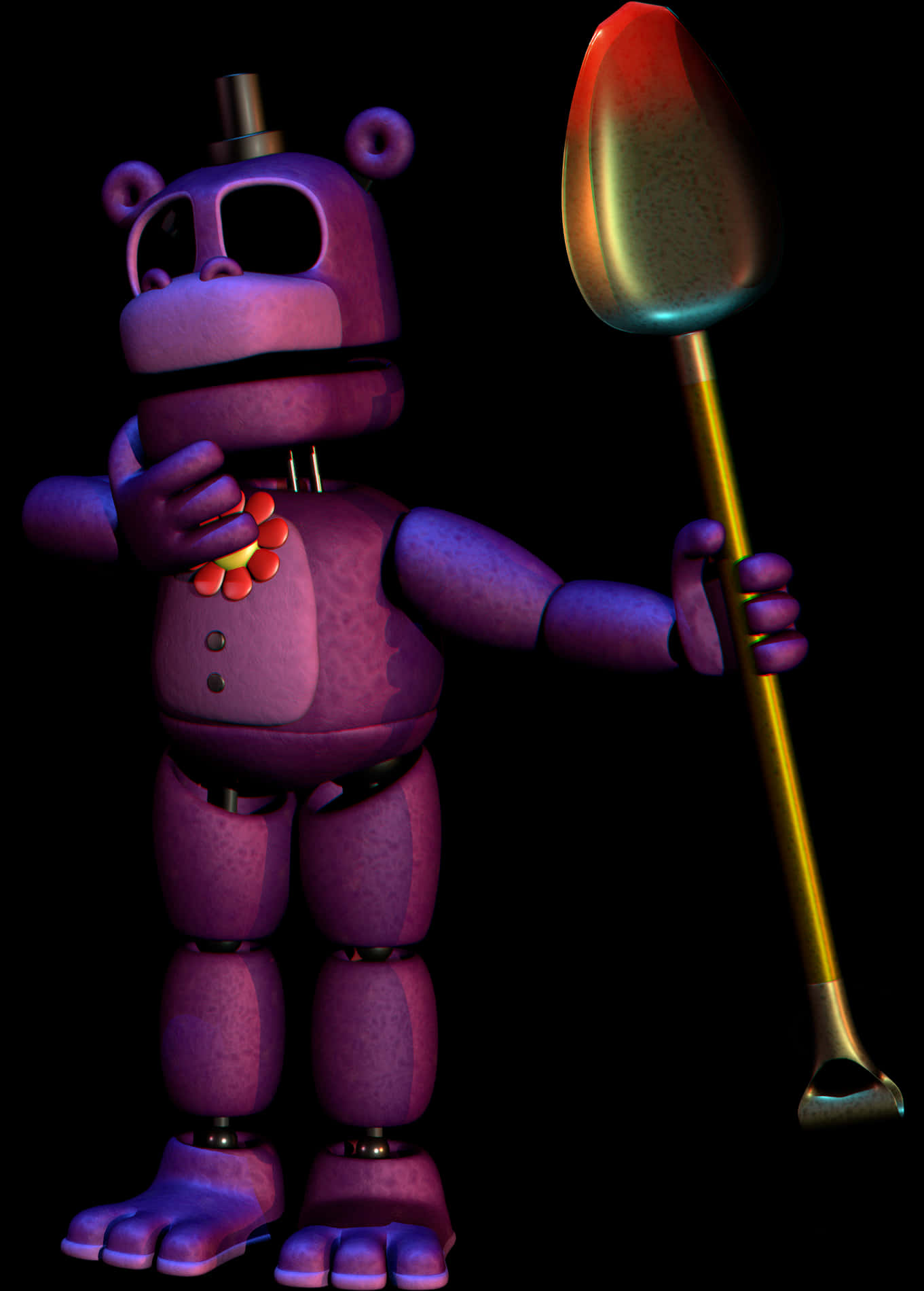 F N A F Purple Robot With Shovel