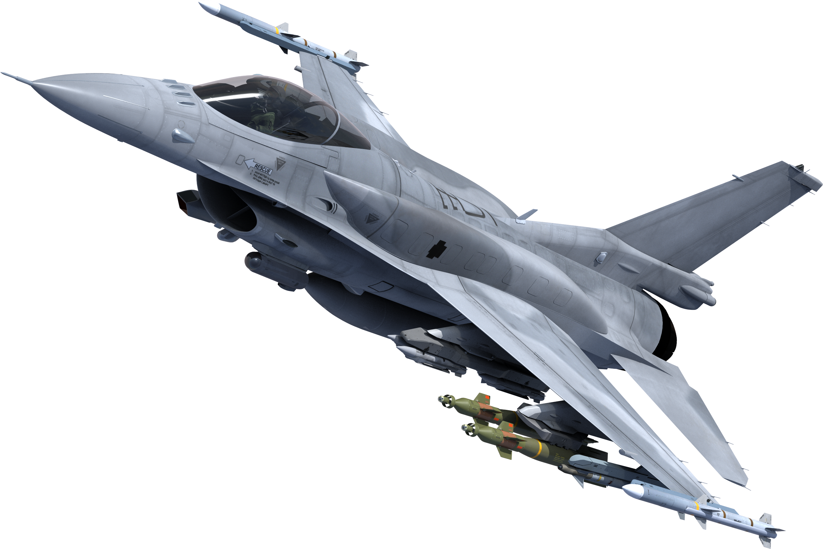 F16 Fighting Falcon In Flight