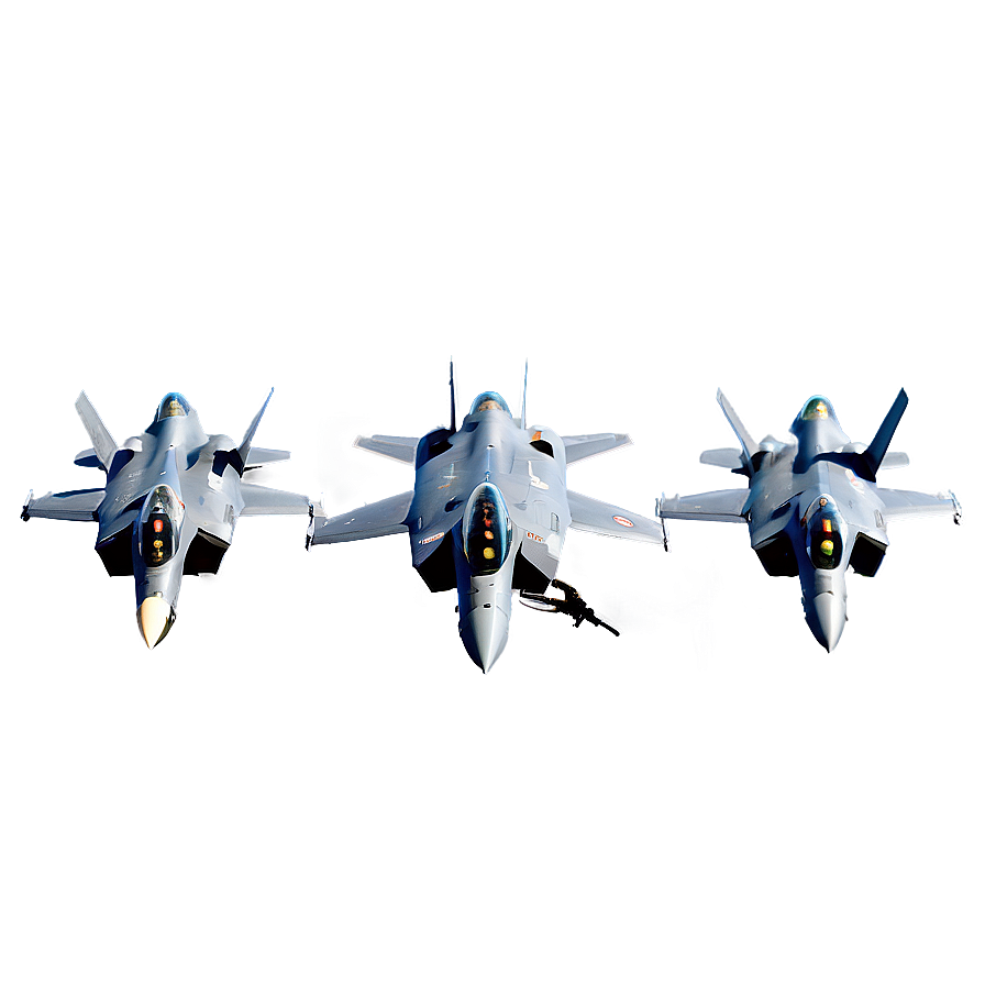 F35 Fighter Jet Formation Png Mfx65