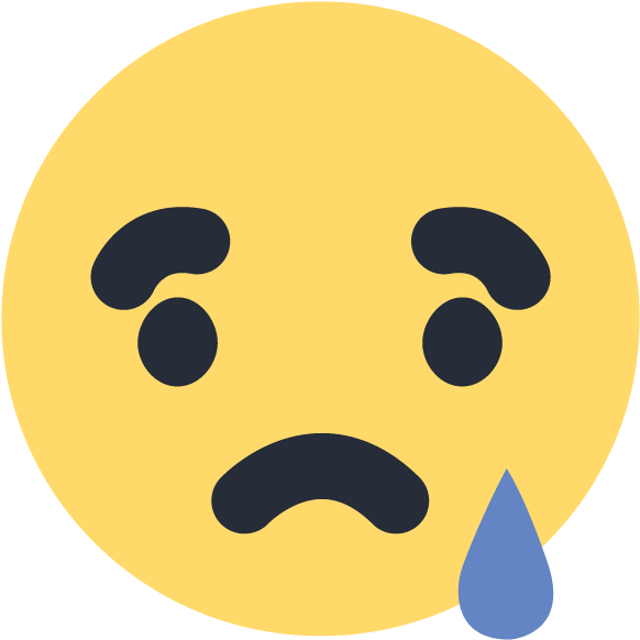 Facebook Crying Face Emoji