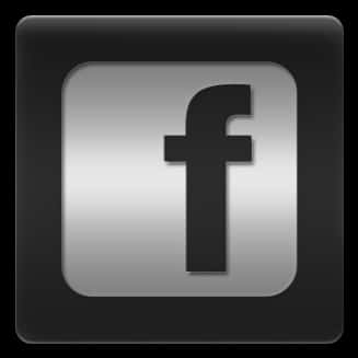 Facebook Icon Glossy Black