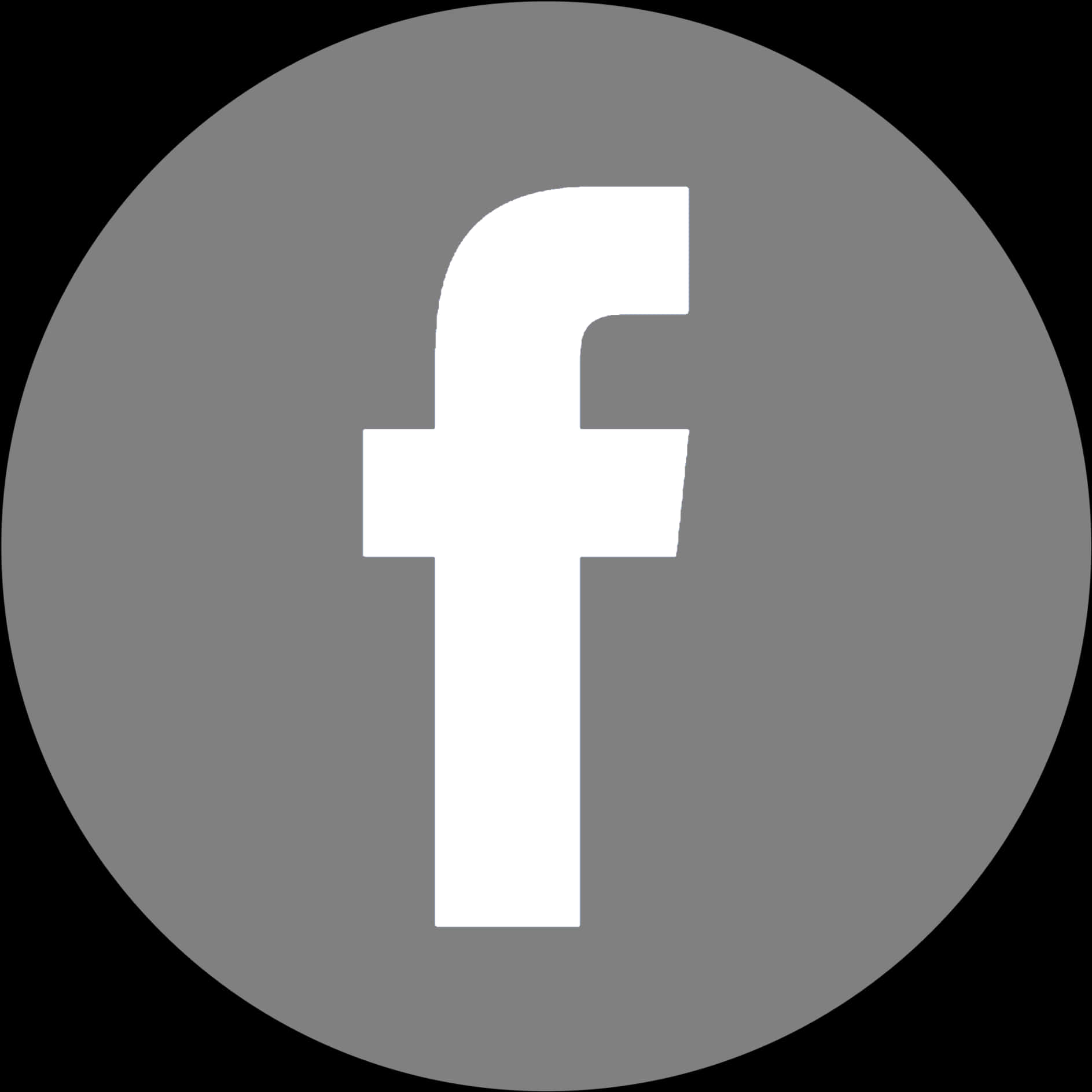 Facebook Icon Whiteon Grey