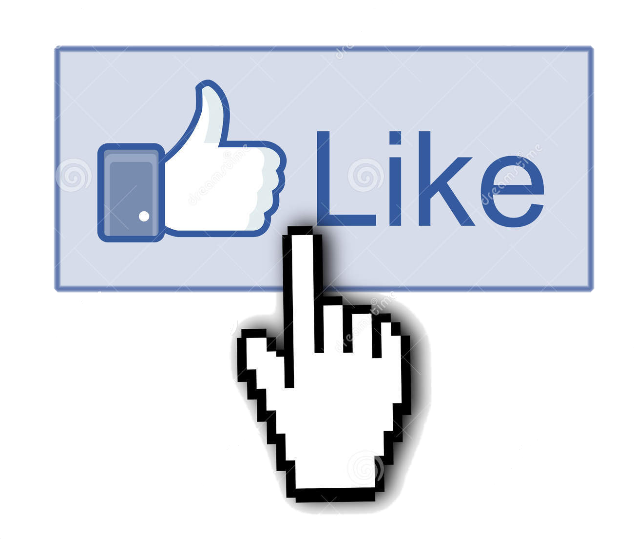 Facebook Like Button Cursor Click