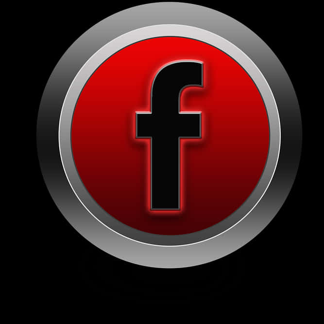 Facebook Logo Redand Silver