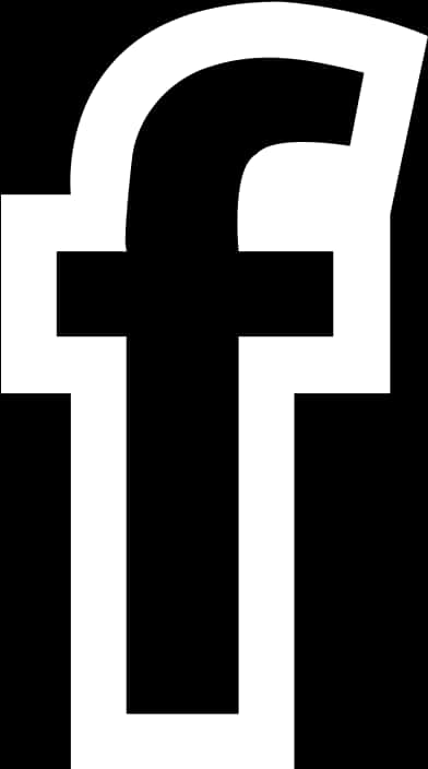 Facebook Logo Whiteon Black