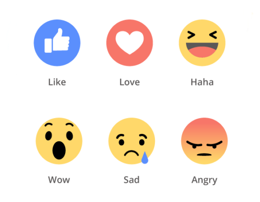 Facebook Reaction Buttons