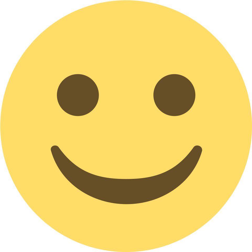 Facebook Slightly Smiling Face Emoji