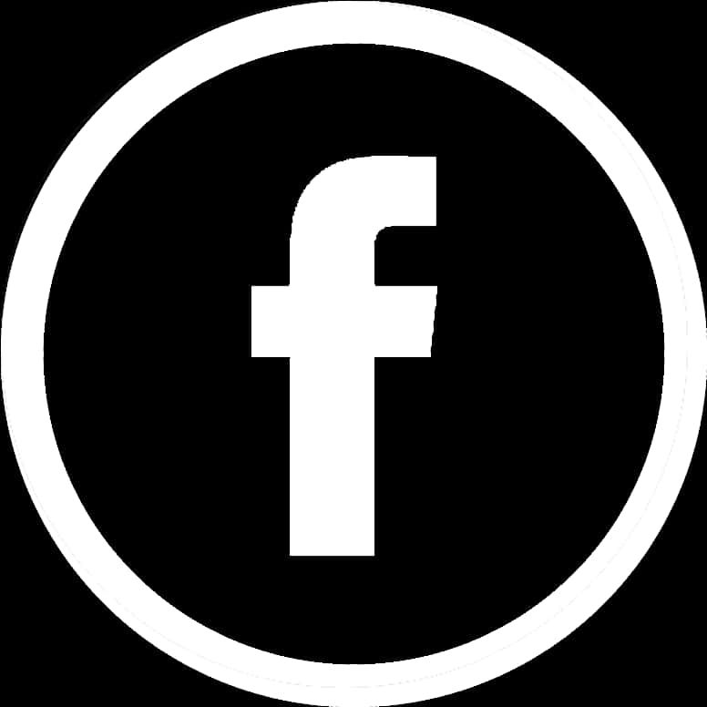 Facebook White Icon Circle