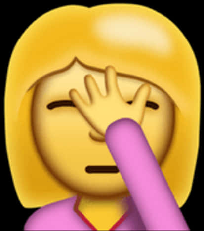 Facepalm Emoji Expression