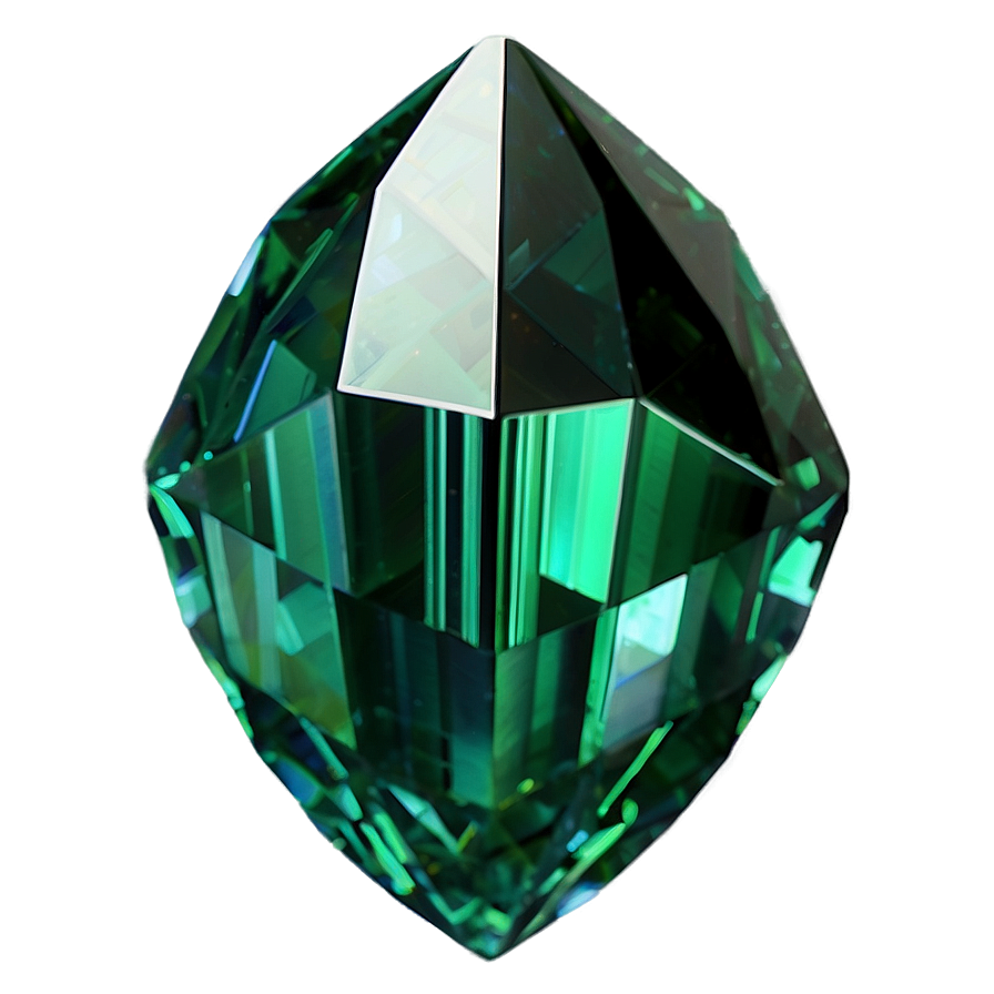 Faceted Emerald Prism Png 06122024