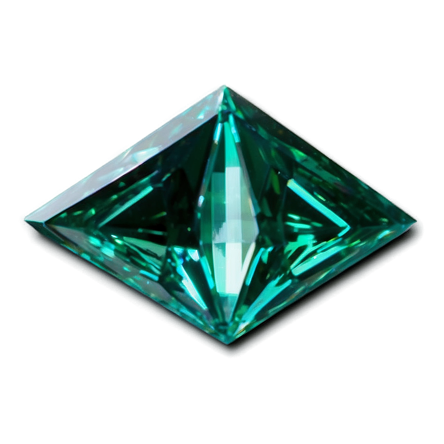 Faceted Emerald Prism Png Wwr