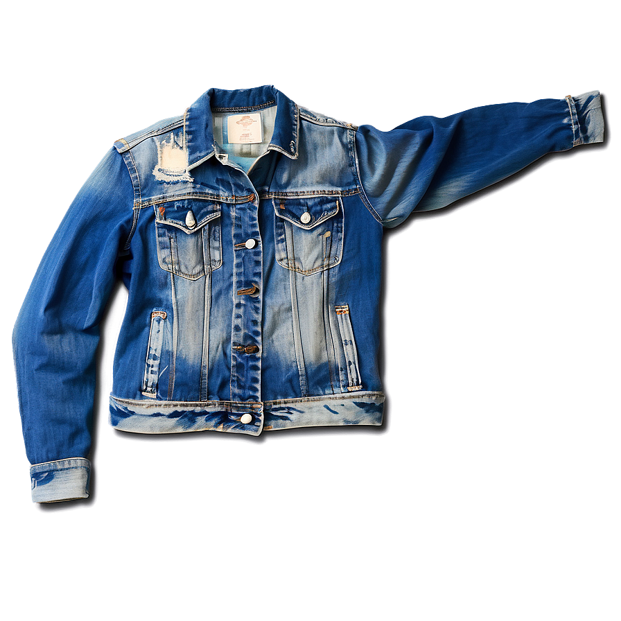 Faded Blue Jean Jacket Png Vbt44