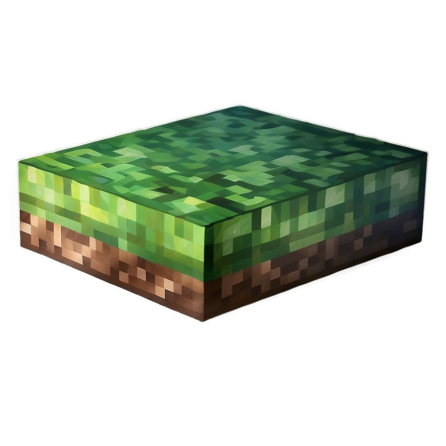 Faded Minecraft Grass Block Png 47