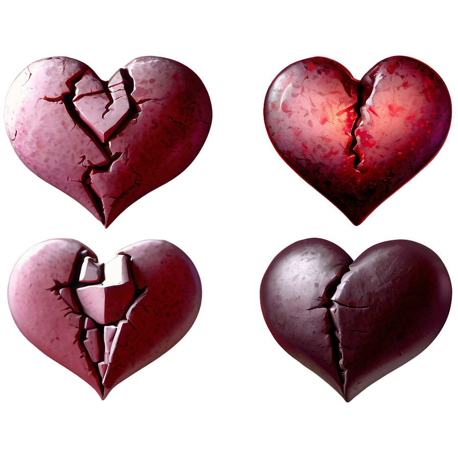 Fading Broken Heart Png 05212024