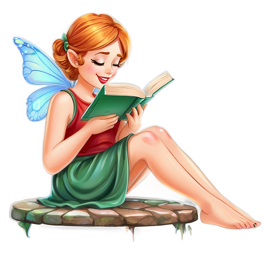 Fairy Reading A Book Png 73