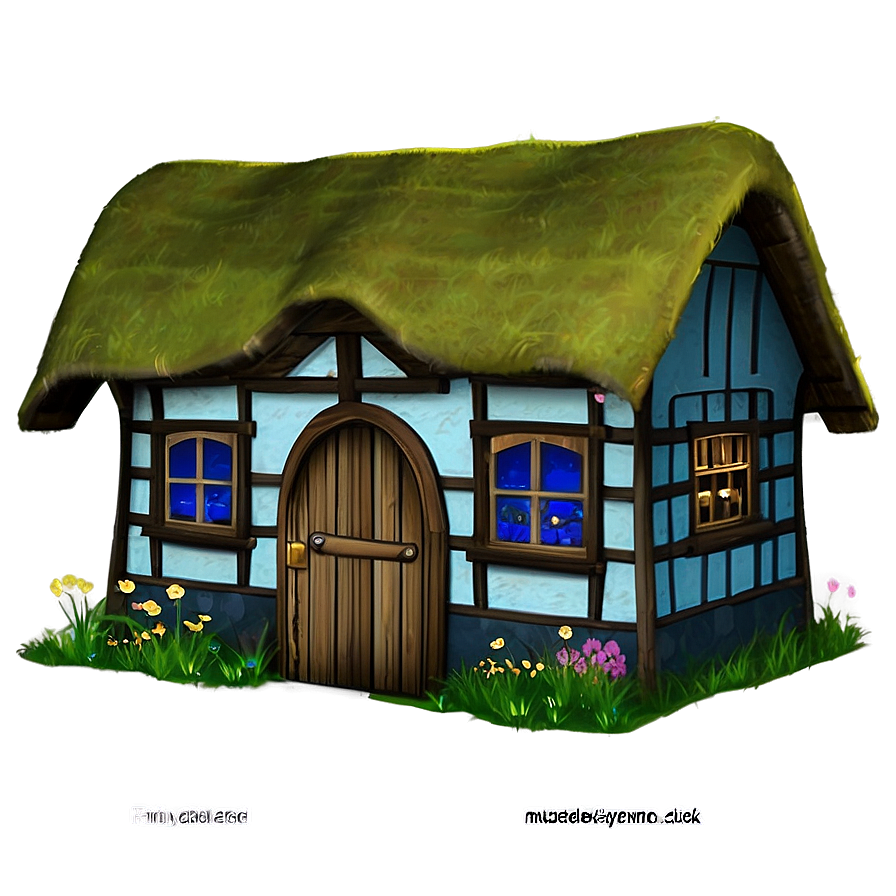 Fairy Tale Cottage Scene Png 75