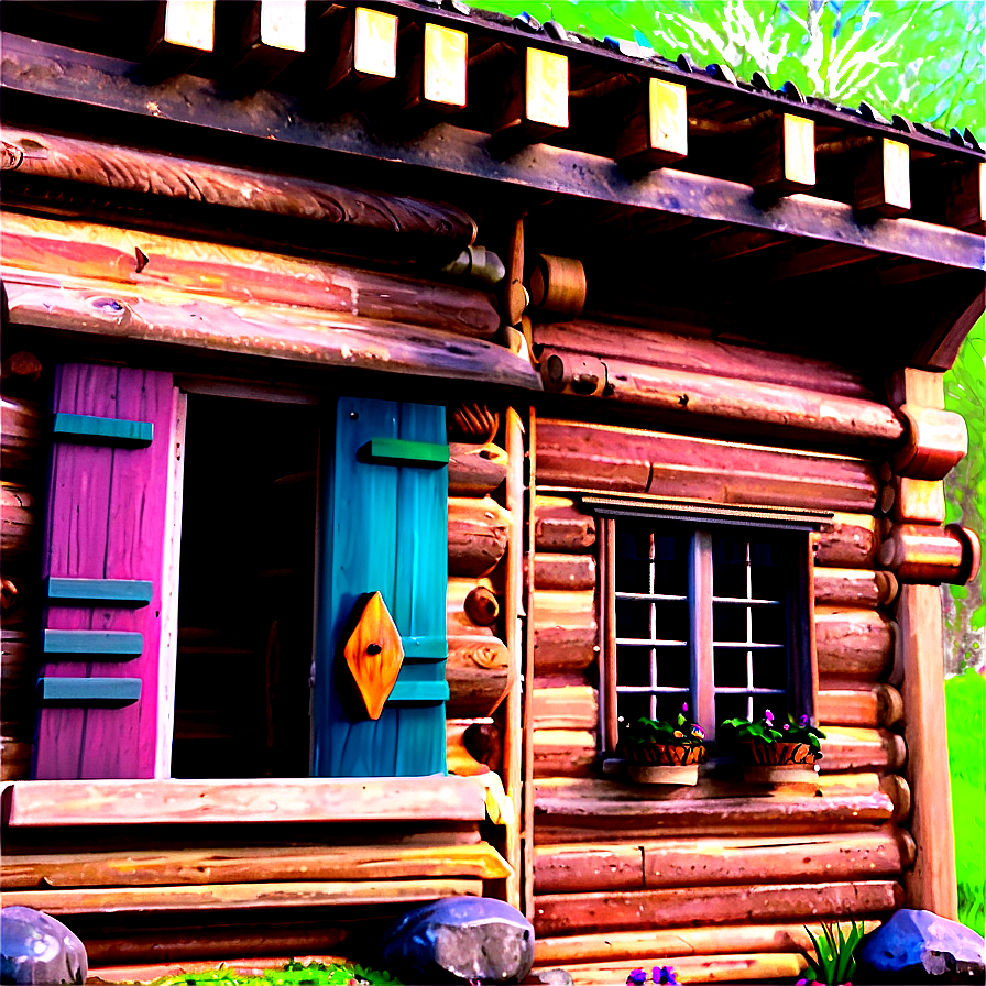 Fairy Tale Log Cabin Png 06122024