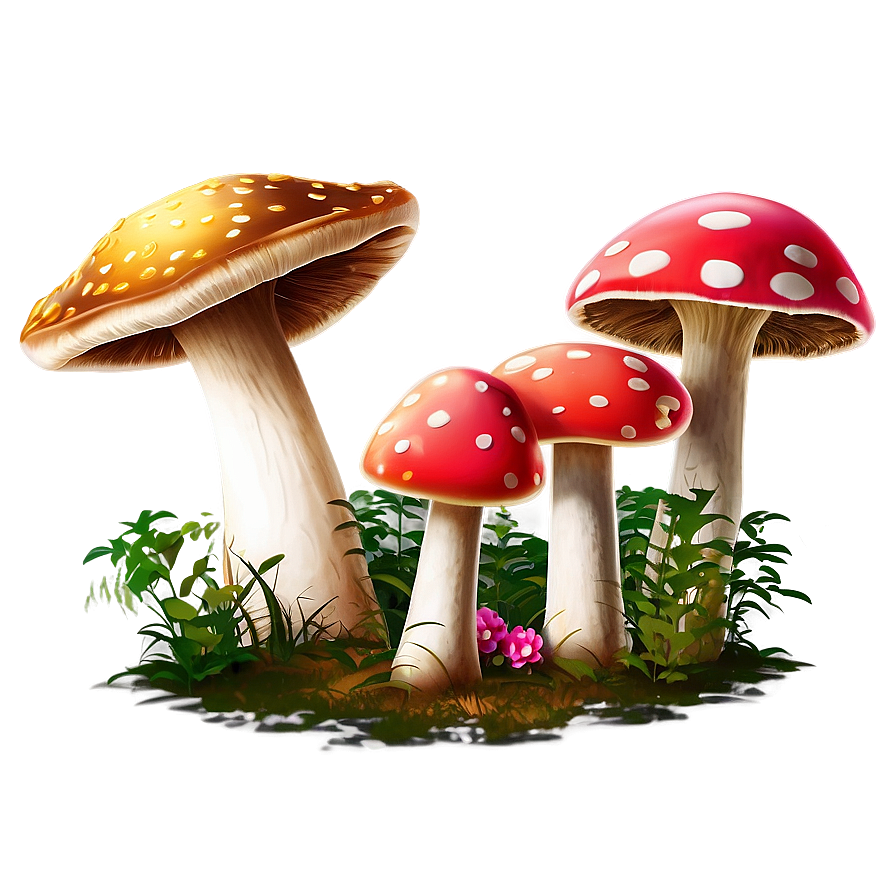 Fairy Tale Mushrooms Png 05242024