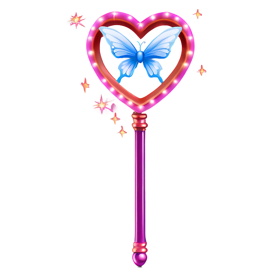 Fairy Wand With Heart Png Iym