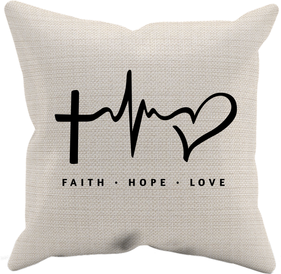 Faith Hope Love Pillow Design