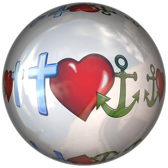 Faith Love Hope Symbols Sphere