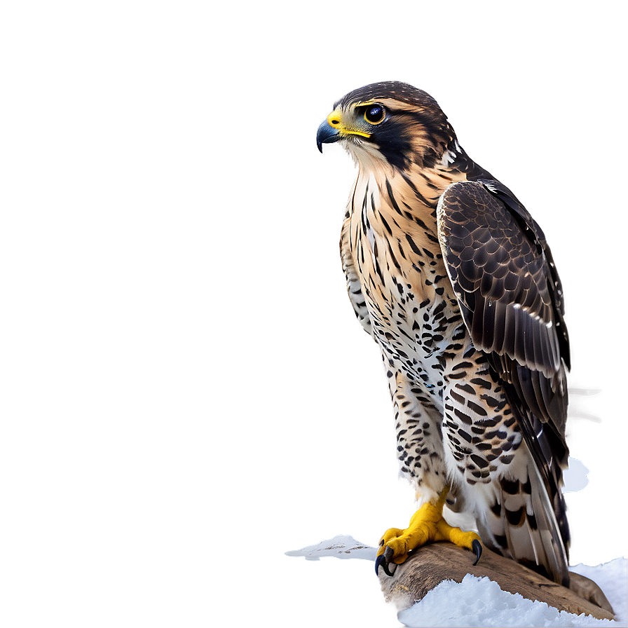 Falcon In Snow Png 06202024