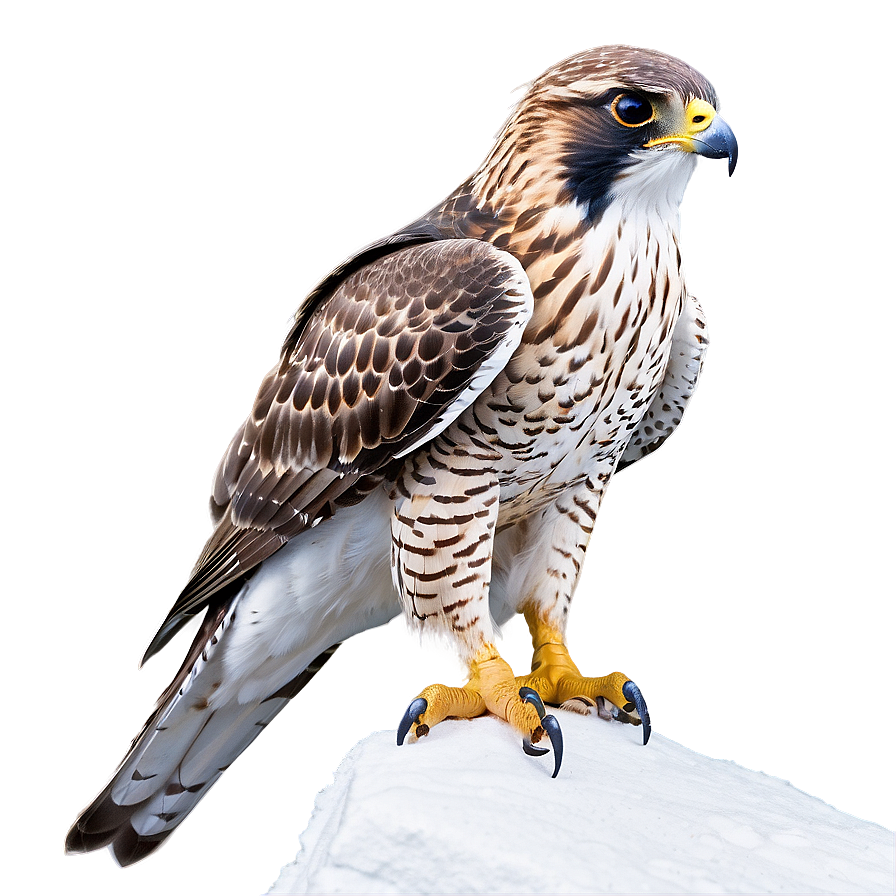 Falcon In Snow Png Nyt1