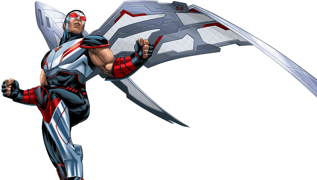 Falcon Superhero Action Pose