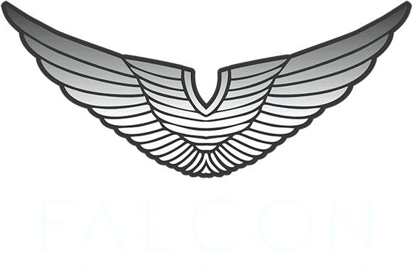 Falcon Wings Logo Luxury Car Rental