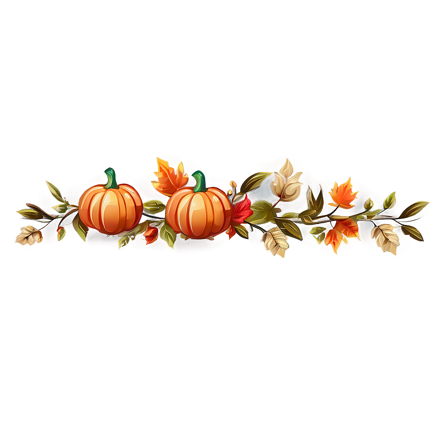 Fall Harvest Thanksgiving Border Png Tgf72