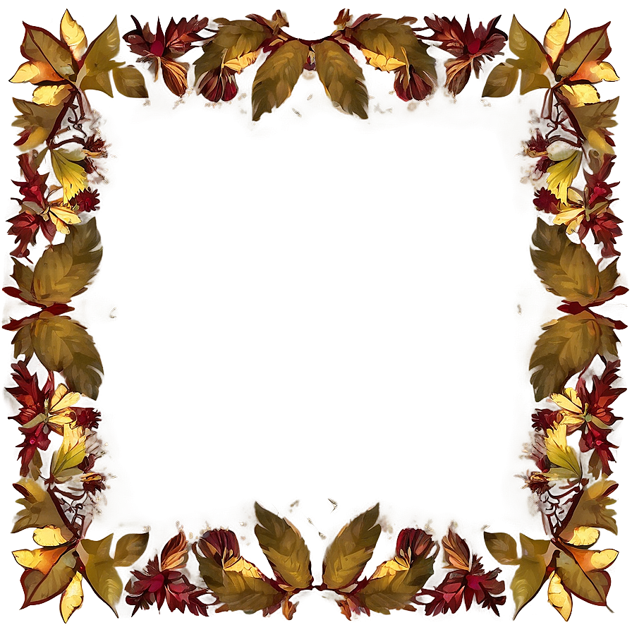 Fall Leaves Frame Png Agb