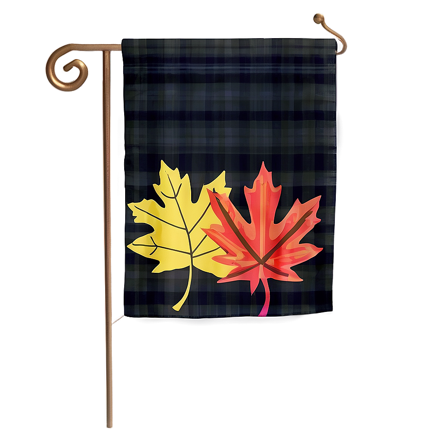 Fall Leaves Garden Flag Png 16