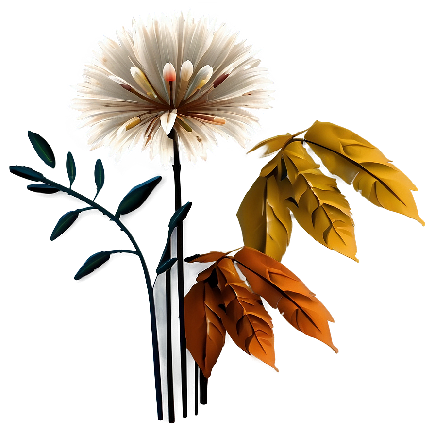 Fall Nature Flowers Png Leq35