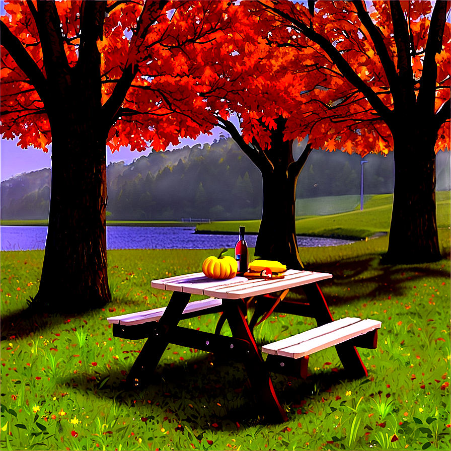 Fall Trees And Picnic Png 43