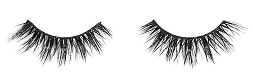 False Eyelashes Pair Isolated