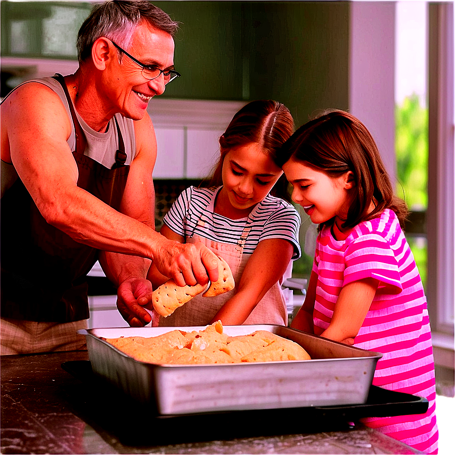 Family Baking Together Png Eic37