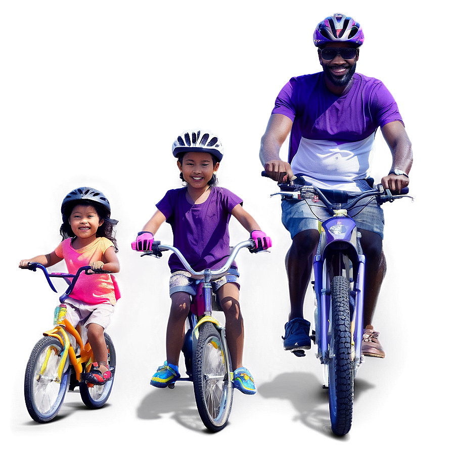 Family Bike Outing Png Pgo